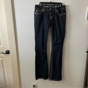 Miss Me Dark Wash Embellished Low Rise Jeans